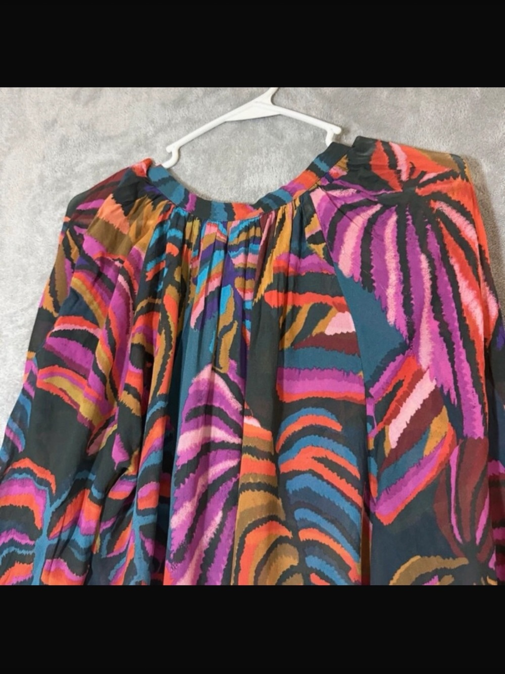 FARM RIO Dynamic Foliage Embroidered Maxi Dress Size XL - Picture 10 of 16